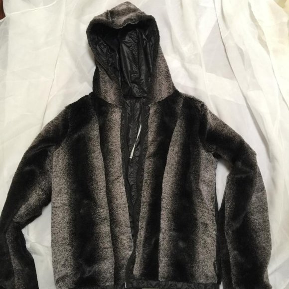 Armani Jeans- Polyamide & Faux Fur jacket hooded - Picture 4 of 8